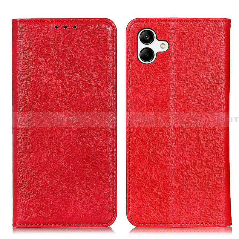 Funda de Cuero Cartera con Soporte Carcasa K03Z para Samsung Galaxy A04 4G Rojo