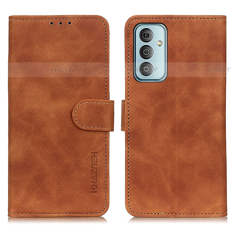 Funda de Cuero Cartera con Soporte Carcasa K03Z para Samsung Galaxy M13 4G Marron