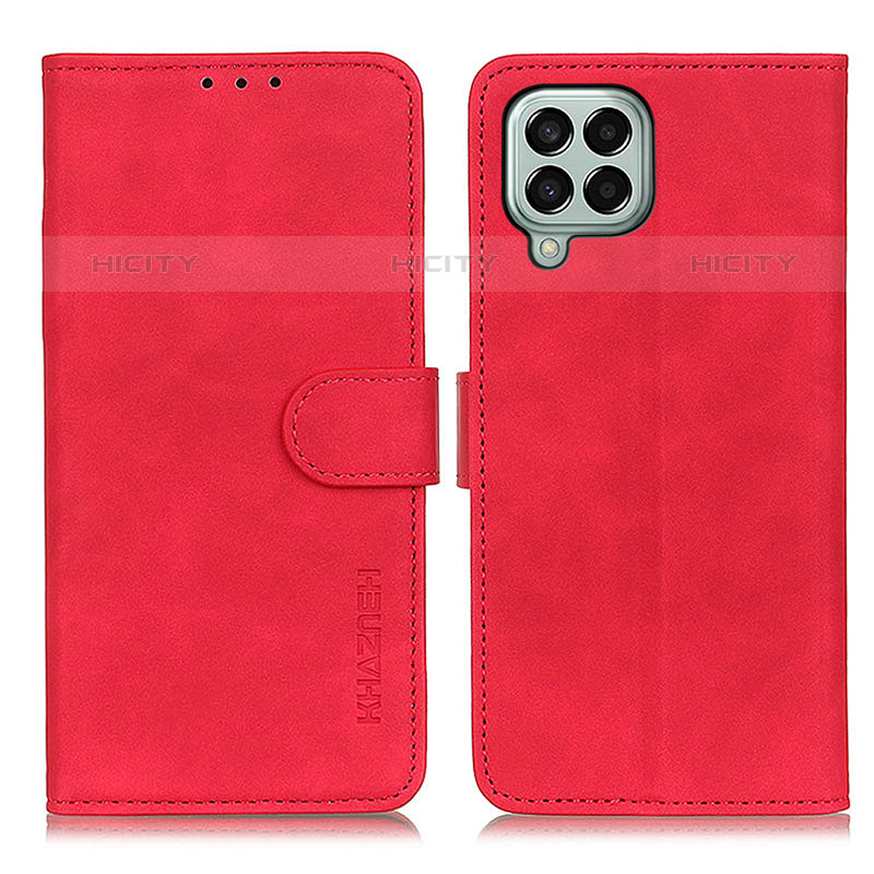 Funda de Cuero Cartera con Soporte Carcasa K03Z para Samsung Galaxy M33 5G Rojo