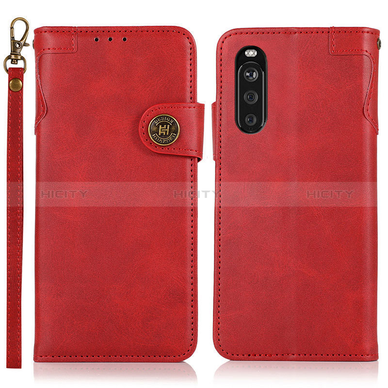 Funda de Cuero Cartera con Soporte Carcasa K03Z para Sony Xperia 10 III SO-52B