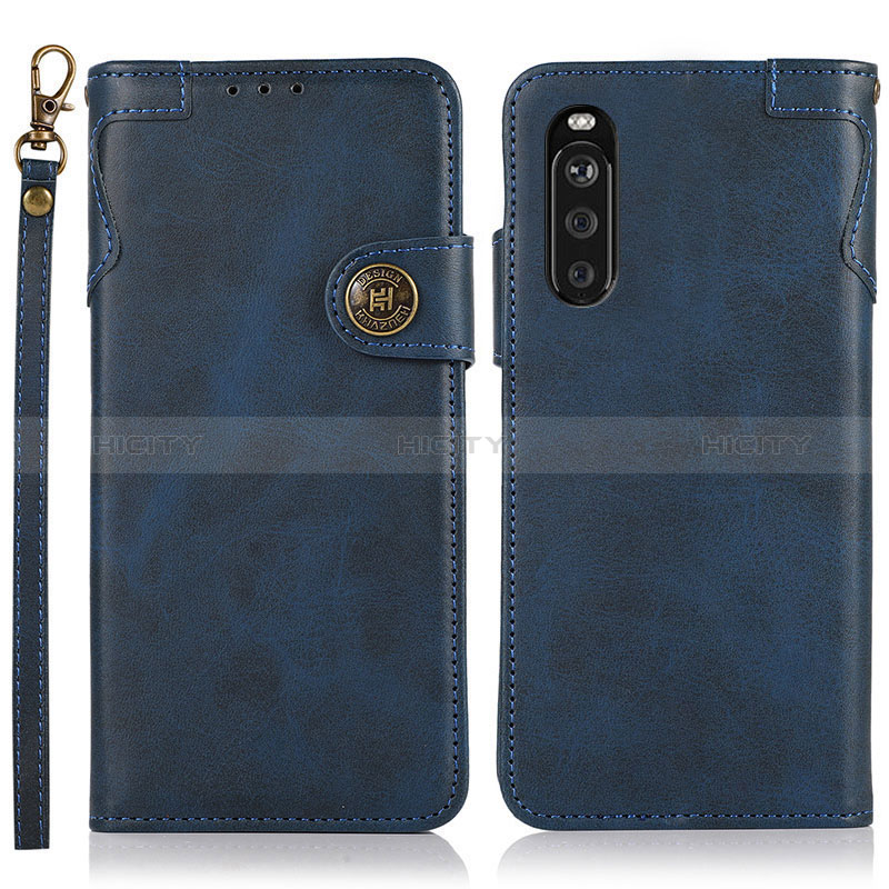 Funda de Cuero Cartera con Soporte Carcasa K03Z para Sony Xperia 10 III SO-52B