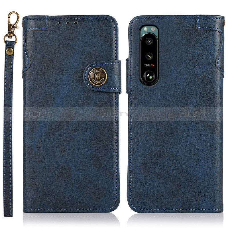 Funda de Cuero Cartera con Soporte Carcasa K03Z para Sony Xperia 5 III