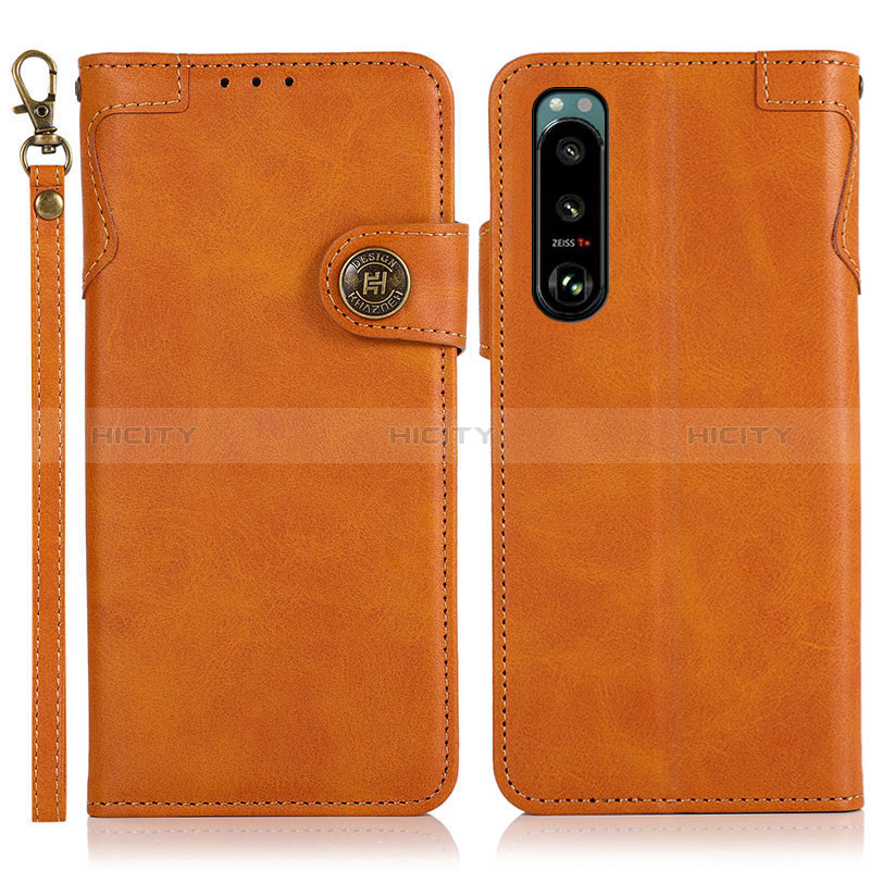 Funda de Cuero Cartera con Soporte Carcasa K03Z para Sony Xperia 5 III