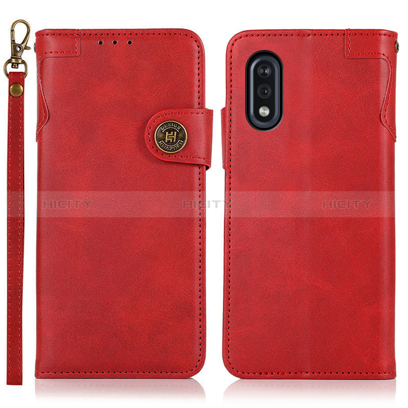 Funda de Cuero Cartera con Soporte Carcasa K03Z para Sony Xperia Ace II Rojo