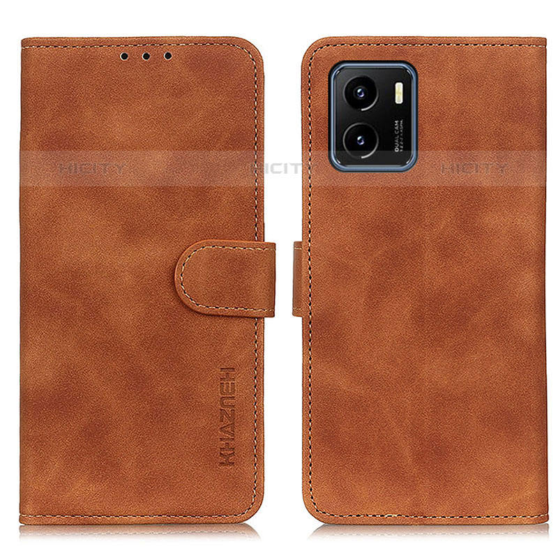 Funda de Cuero Cartera con Soporte Carcasa K03Z para Vivo iQOO U5x Marron