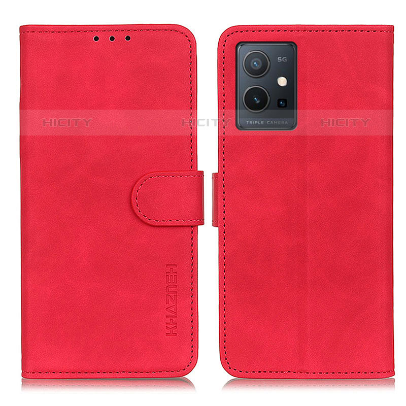 Funda de Cuero Cartera con Soporte Carcasa K03Z para Vivo T1 5G India