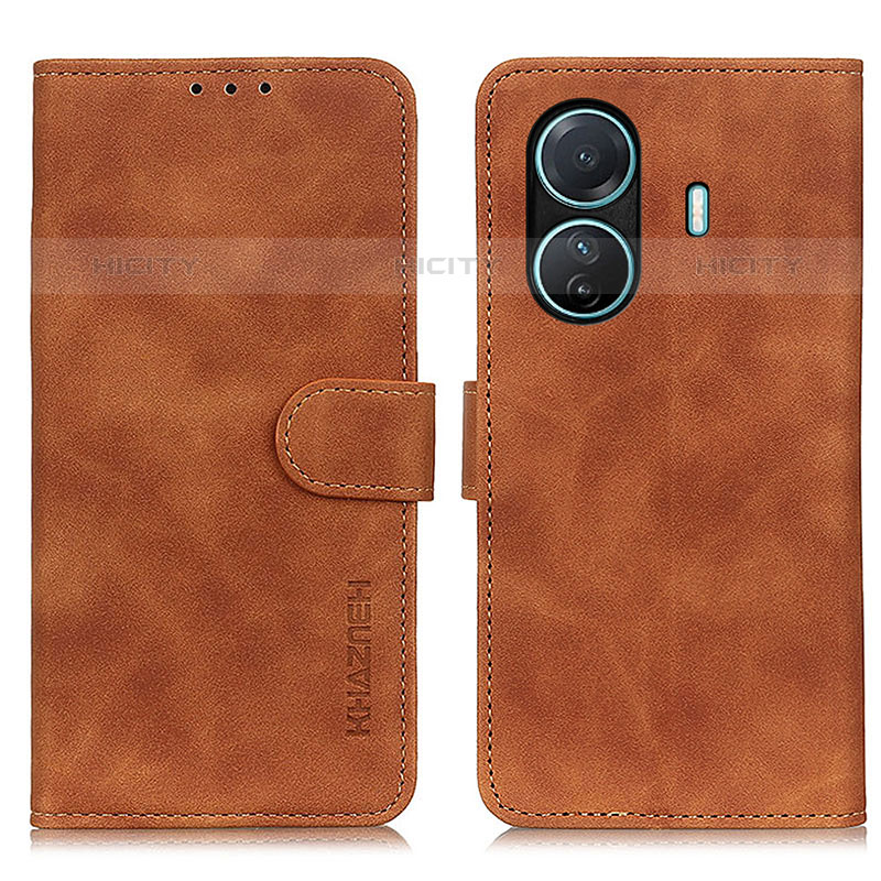 Funda de Cuero Cartera con Soporte Carcasa K03Z para Vivo T1 Pro 5G