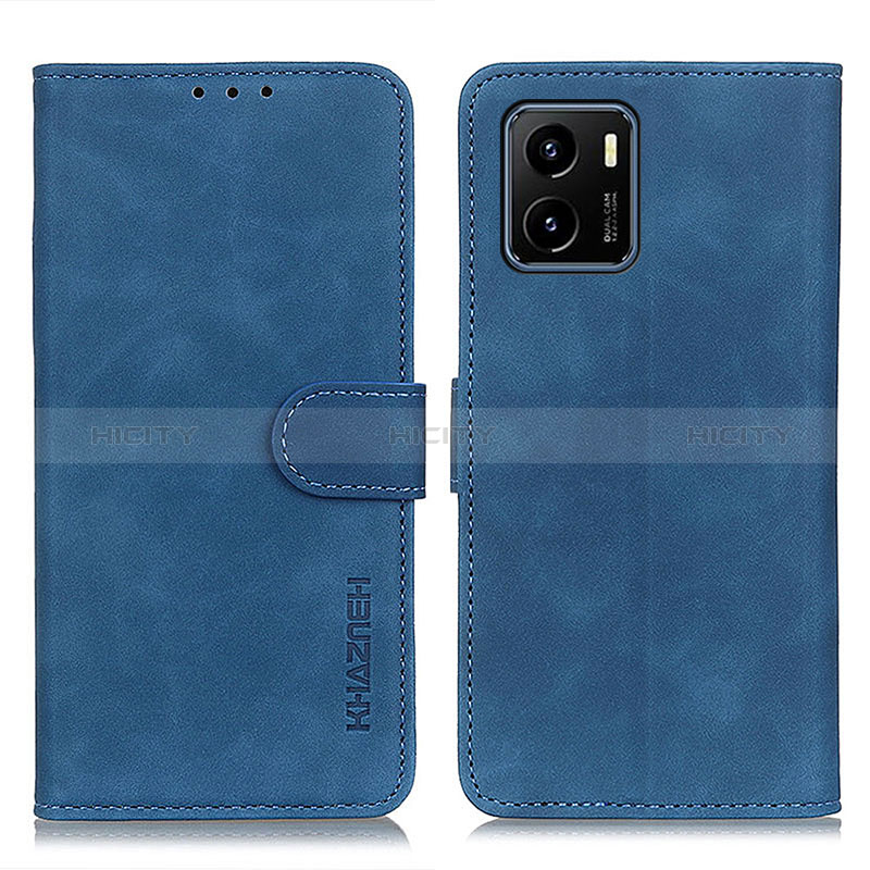 Funda de Cuero Cartera con Soporte Carcasa K03Z para Vivo Y01 Azul