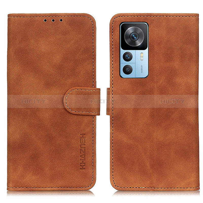 Funda de Cuero Cartera con Soporte Carcasa K03Z para Xiaomi Mi 12T 5G Marron