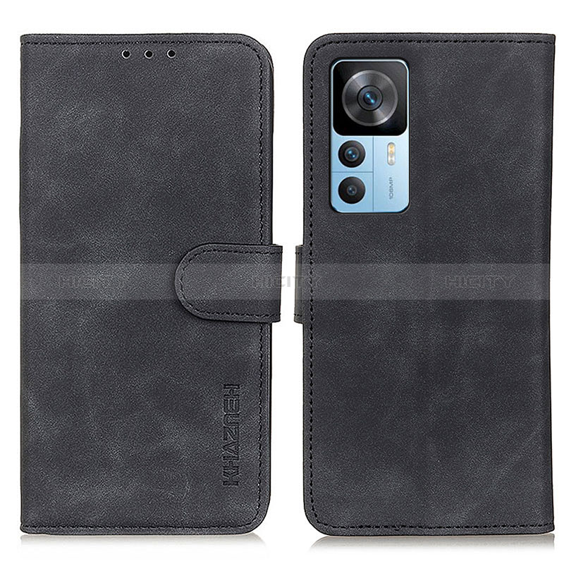 Funda de Cuero Cartera con Soporte Carcasa K03Z para Xiaomi Mi 12T Pro 5G Negro