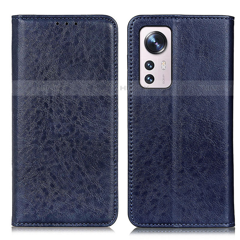 Funda de Cuero Cartera con Soporte Carcasa K03Z para Xiaomi Mi 12X 5G Azul