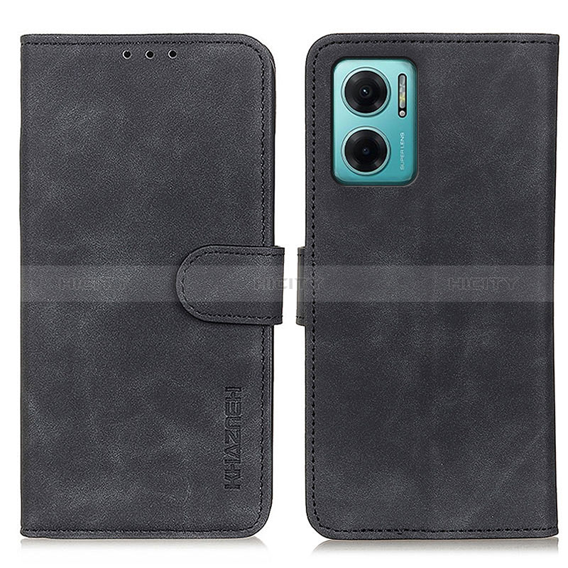 Funda de Cuero Cartera con Soporte Carcasa K03Z para Xiaomi Redmi 10 5G Negro