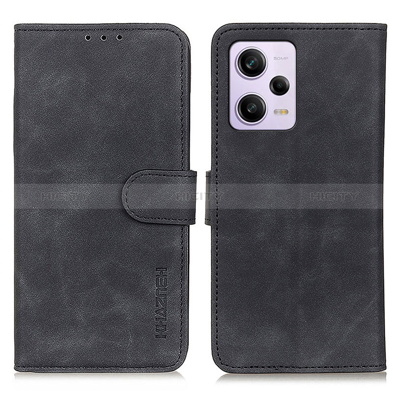 Funda de Cuero Cartera con Soporte Carcasa K03Z para Xiaomi Redmi Note 12 Explorer Negro