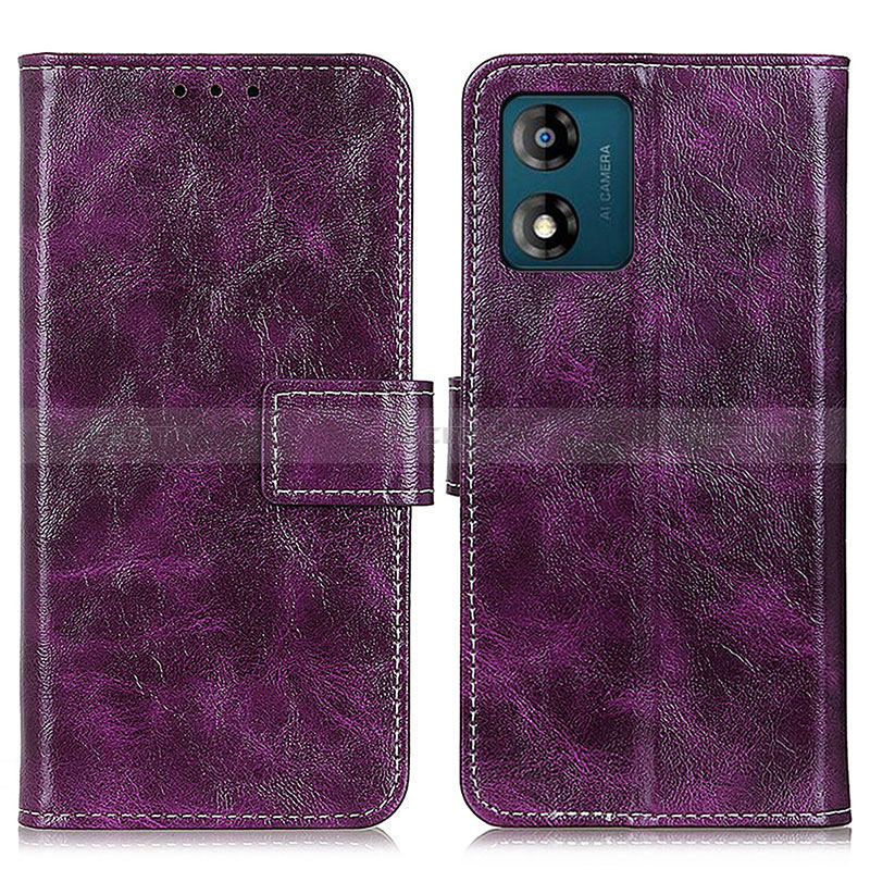 Funda de Cuero Cartera con Soporte Carcasa K04Z para Motorola Moto E13