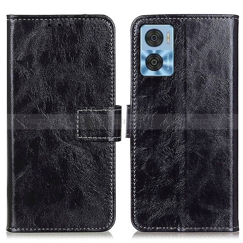 Funda de Cuero Cartera con Soporte Carcasa K04Z para Motorola Moto E22i