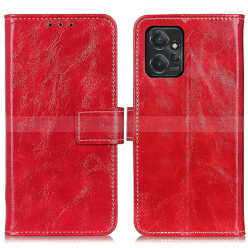 Funda de Cuero Cartera con Soporte Carcasa K04Z para Motorola Moto G Power 5G (2023) Rojo