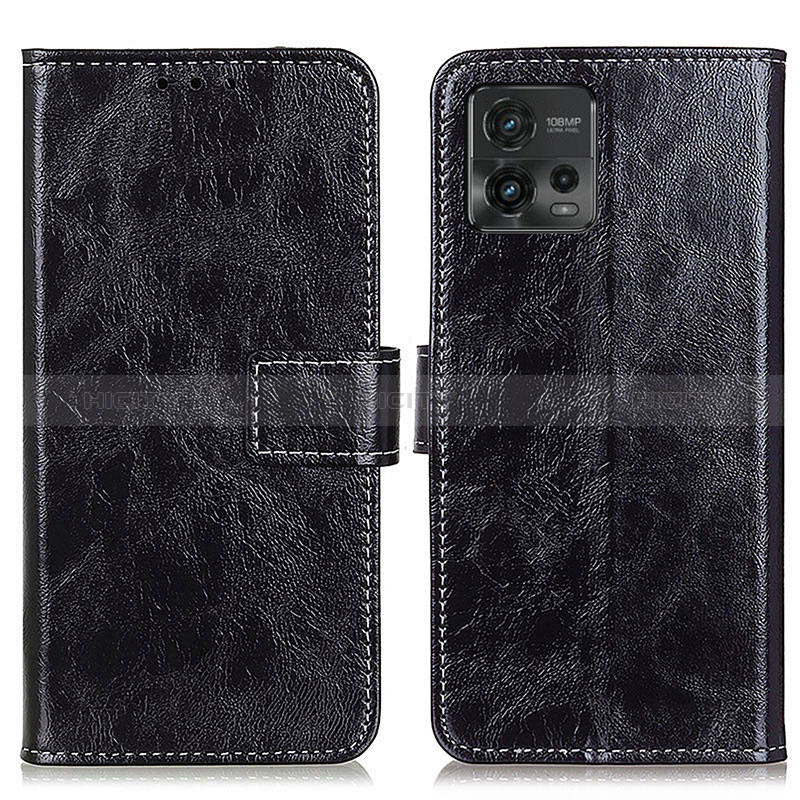 Funda de Cuero Cartera con Soporte Carcasa K04Z para Motorola Moto G72