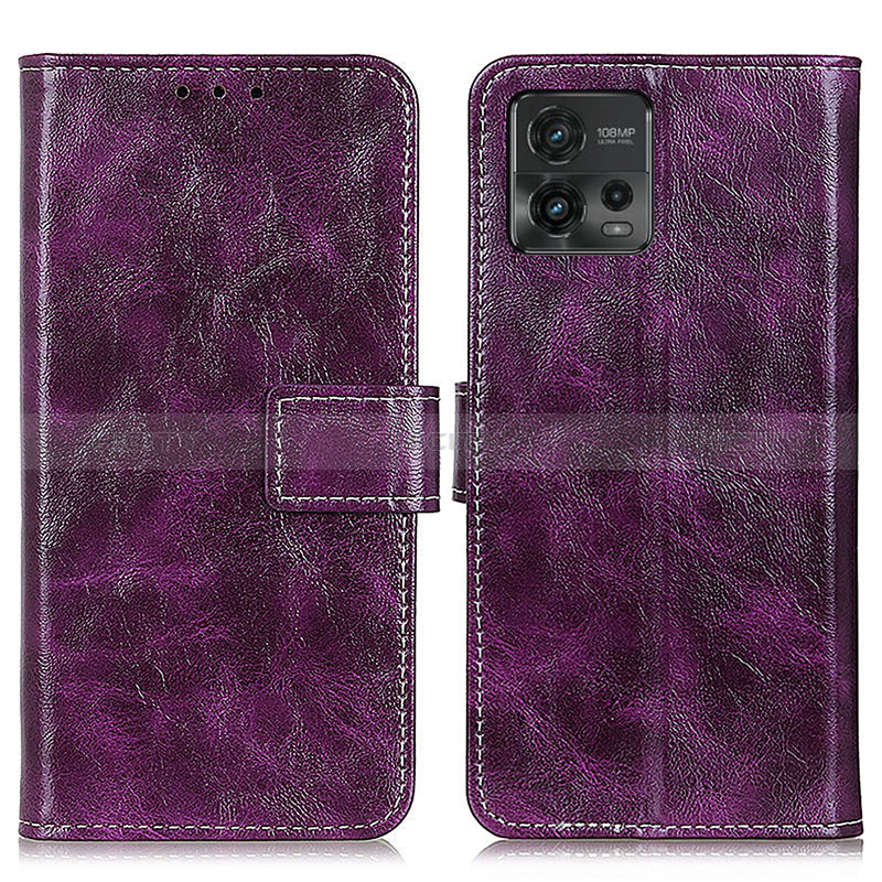 Funda de Cuero Cartera con Soporte Carcasa K04Z para Motorola Moto G72