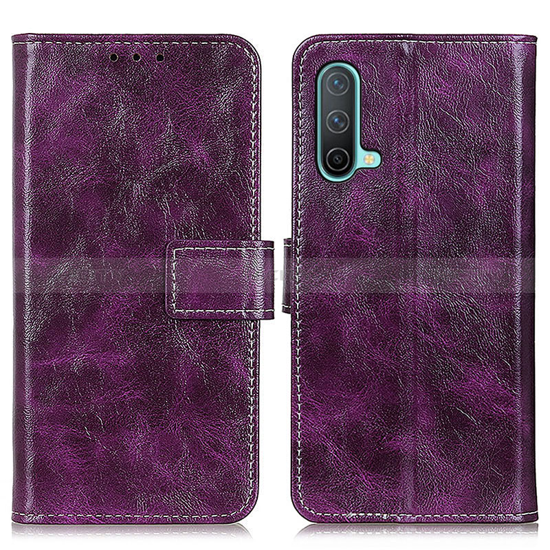 Funda de Cuero Cartera con Soporte Carcasa K04Z para OnePlus Nord CE 5G