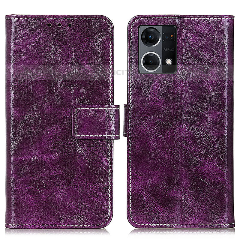 Funda de Cuero Cartera con Soporte Carcasa K04Z para Oppo F21s Pro 4G