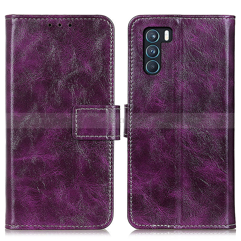 Funda de Cuero Cartera con Soporte Carcasa K04Z para Oppo K9 Pro 5G