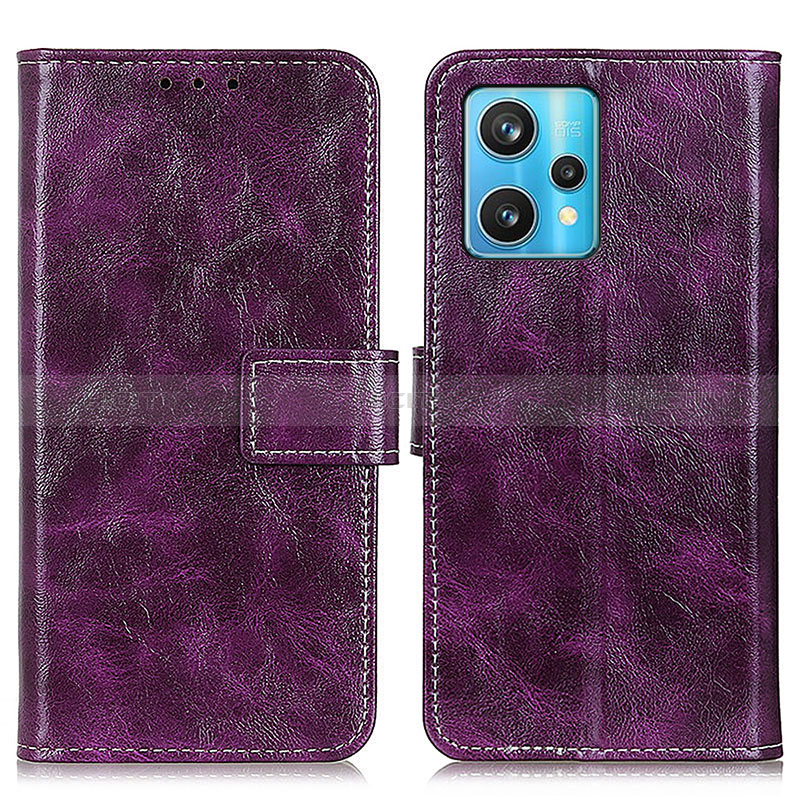 Funda de Cuero Cartera con Soporte Carcasa K04Z para Realme 9 4G