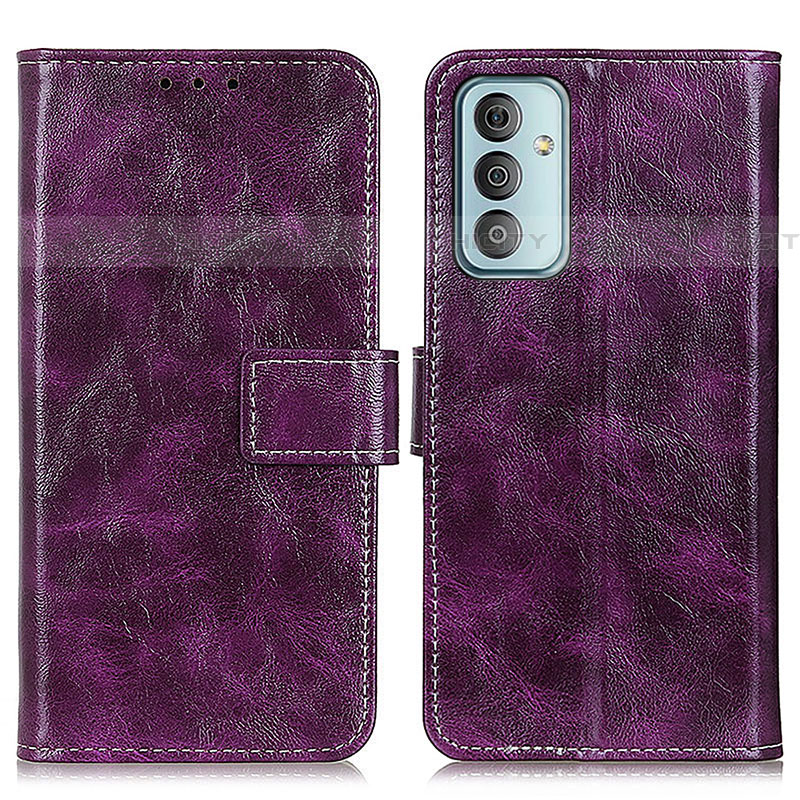 Funda de Cuero Cartera con Soporte Carcasa K04Z para Samsung Galaxy F13 4G Morado