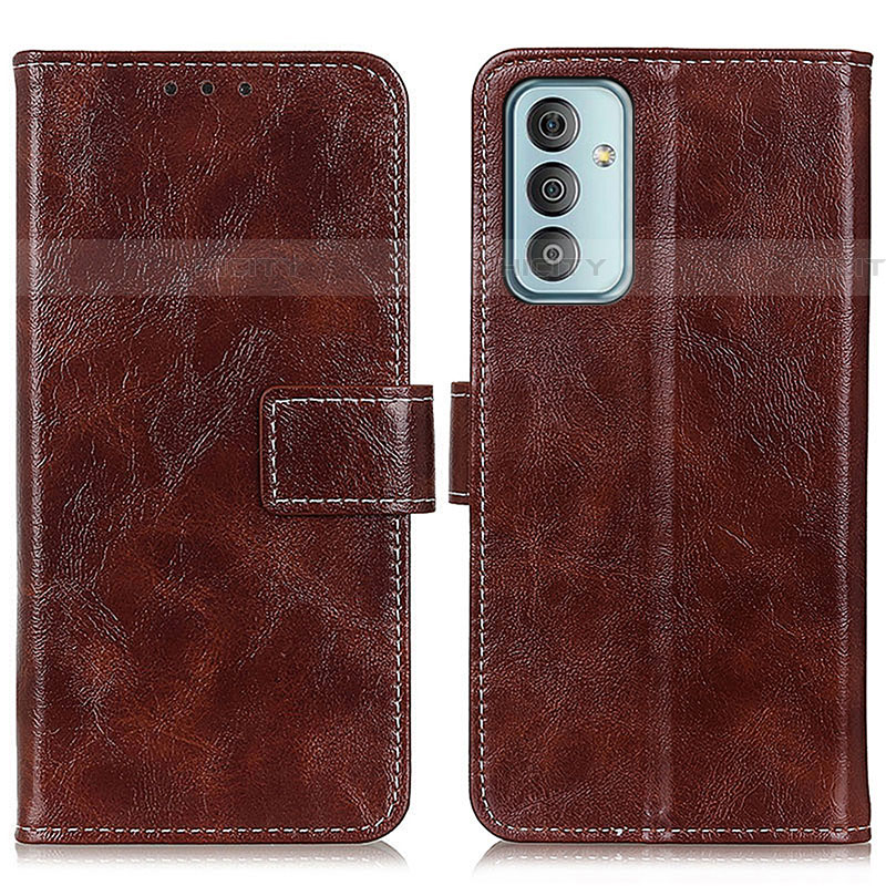 Funda de Cuero Cartera con Soporte Carcasa K04Z para Samsung Galaxy M13 4G Marron