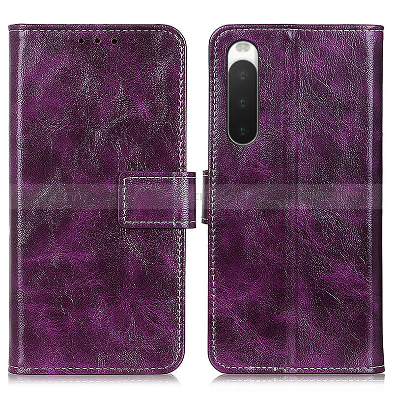 Funda de Cuero Cartera con Soporte Carcasa K04Z para Sony Xperia 10 IV SOG07