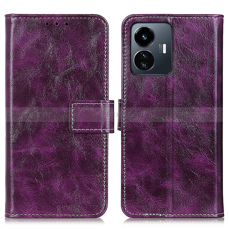 Funda de Cuero Cartera con Soporte Carcasa K04Z para Vivo Y77e t1