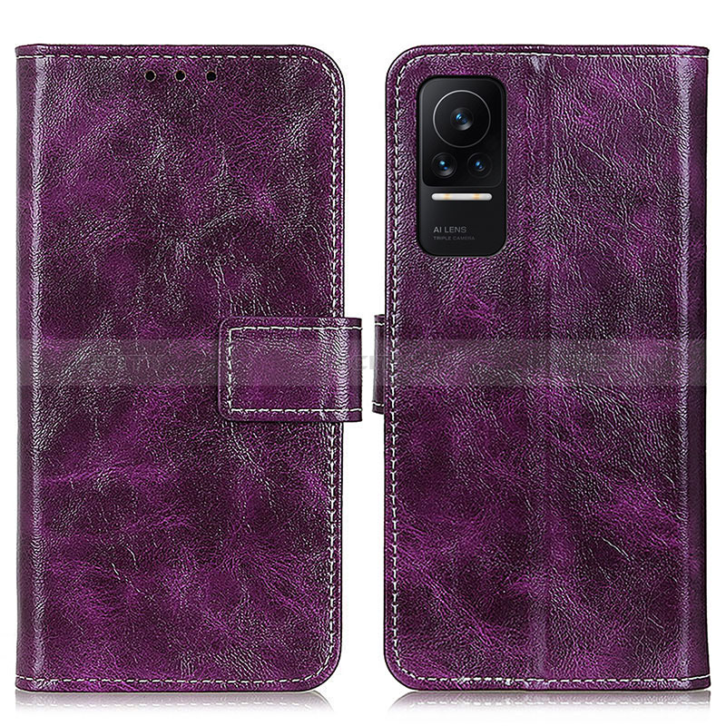 Funda de Cuero Cartera con Soporte Carcasa K04Z para Xiaomi Civi 1S 5G Morado