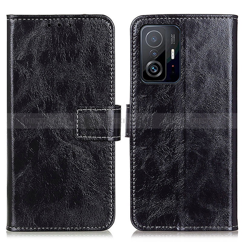 Funda de Cuero Cartera con Soporte Carcasa K04Z para Xiaomi Mi 11T Pro 5G Negro