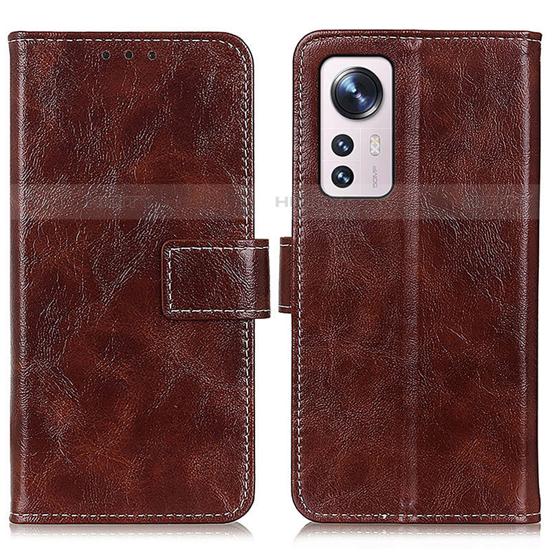 Funda de Cuero Cartera con Soporte Carcasa K04Z para Xiaomi Mi 12 Lite 5G Marron