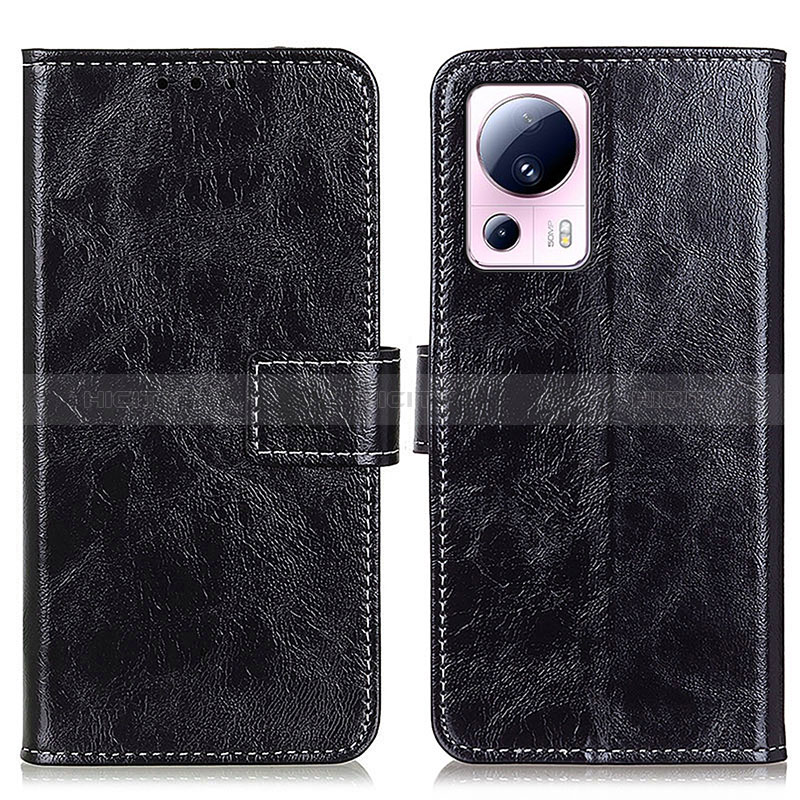 Funda de Cuero Cartera con Soporte Carcasa K04Z para Xiaomi Mi 12 Lite NE 5G Negro