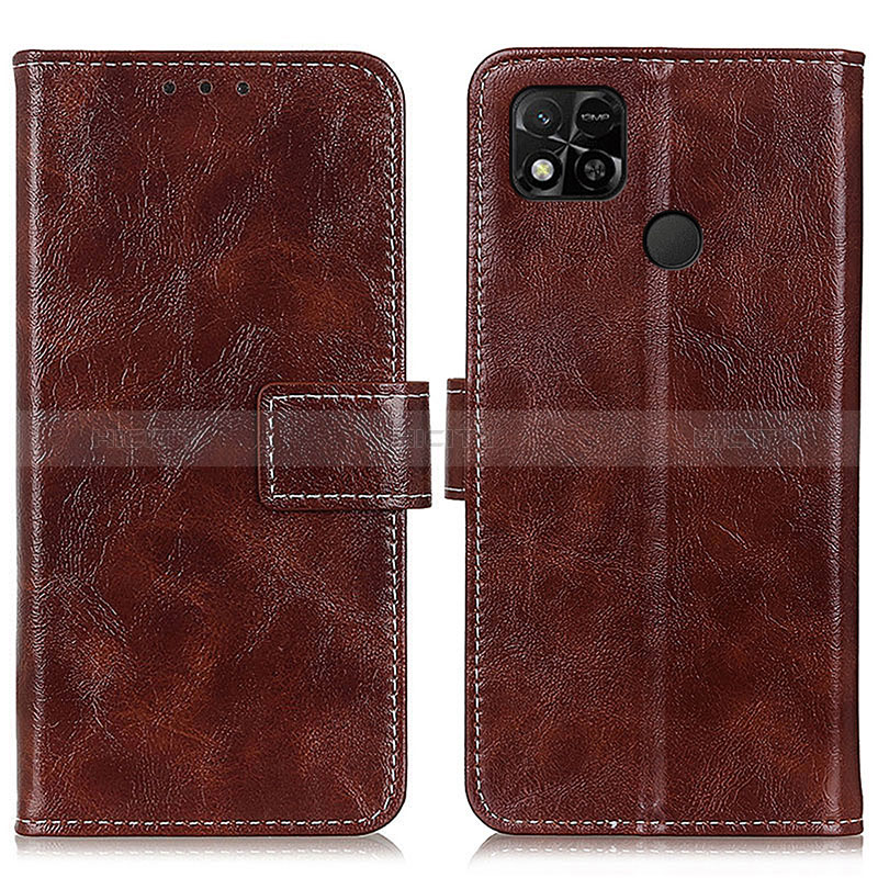 Funda de Cuero Cartera con Soporte Carcasa K04Z para Xiaomi POCO C31 Marron