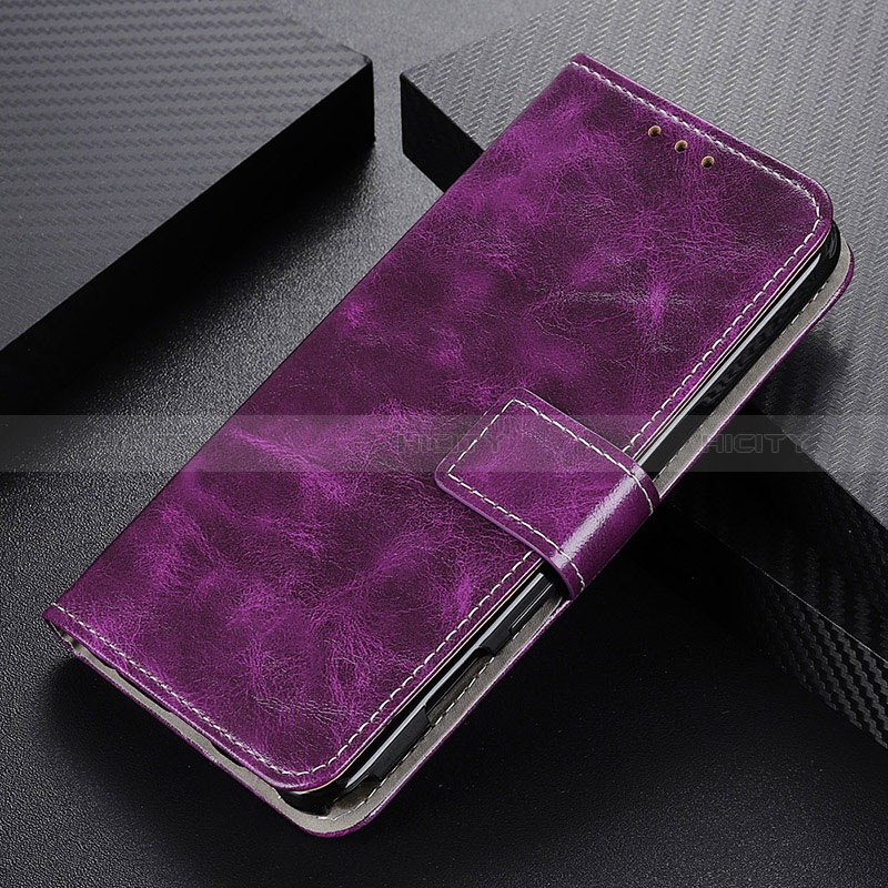 Funda de Cuero Cartera con Soporte Carcasa K04Z para Xiaomi Redmi 9 Power Morado