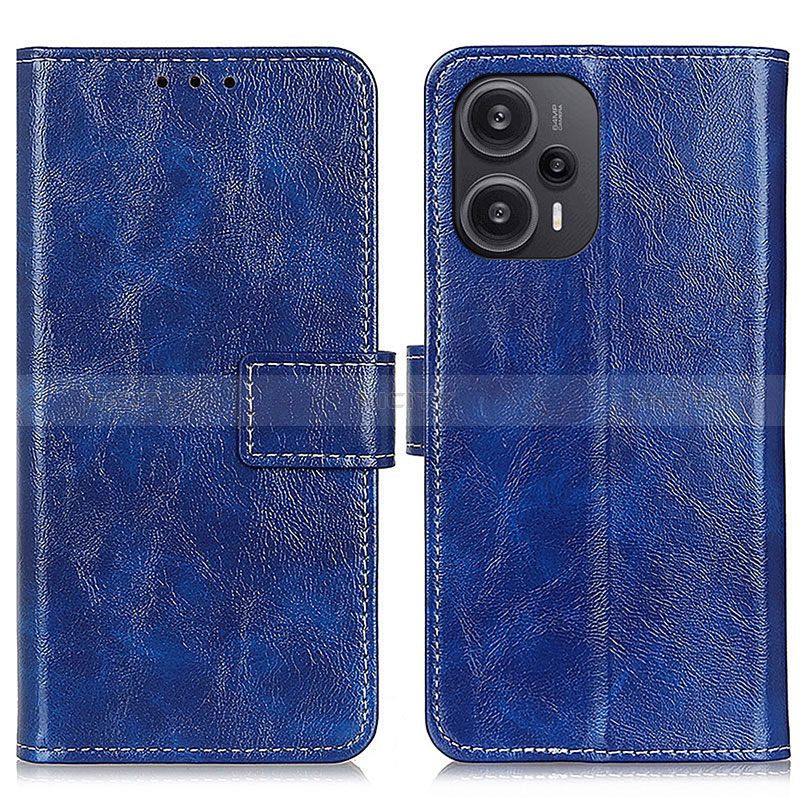 Funda de Cuero Cartera con Soporte Carcasa K04Z para Xiaomi Redmi Note 12 Turbo 5G Azul