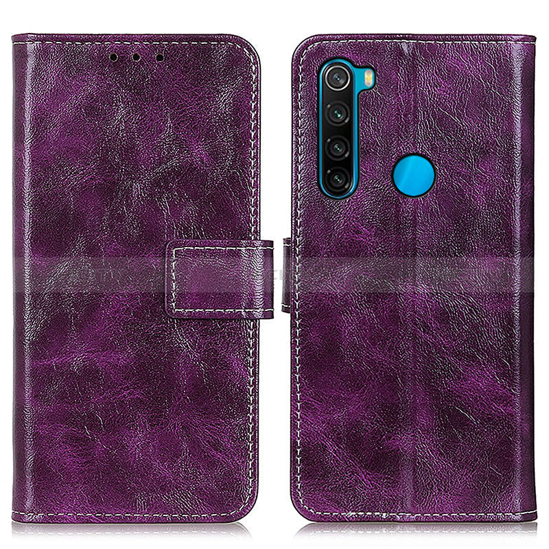 Funda de Cuero Cartera con Soporte Carcasa K04Z para Xiaomi Redmi Note 8 (2021)