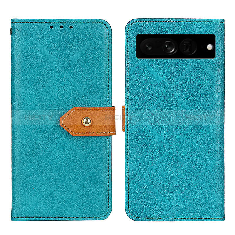 Funda de Cuero Cartera con Soporte Carcasa K05Z para Google Pixel 7 Pro 5G Verde