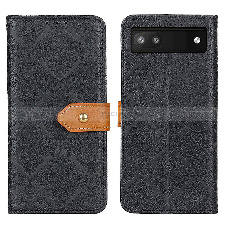 Funda de Cuero Cartera con Soporte Carcasa K05Z para Google Pixel 7a 5G Negro