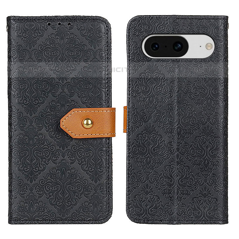 Funda de Cuero Cartera con Soporte Carcasa K05Z para Google Pixel 8 5G Negro