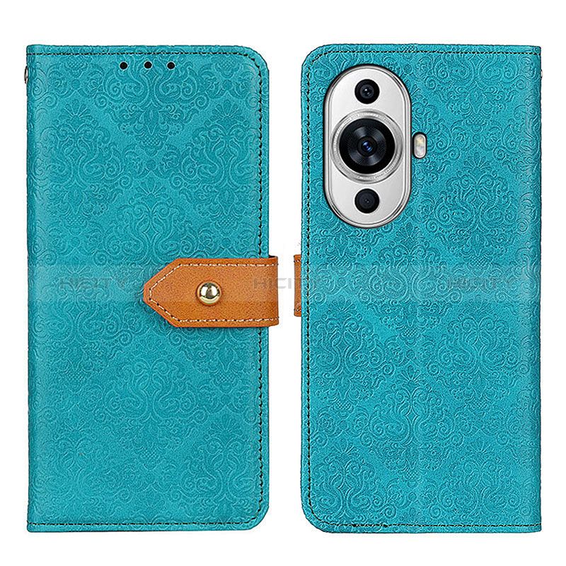 Funda de Cuero Cartera con Soporte Carcasa K05Z para Huawei Nova 11 Pro Verde