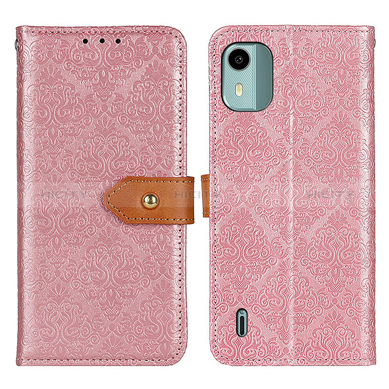 Funda de Cuero Cartera con Soporte Carcasa K05Z para Nokia C12 Plus