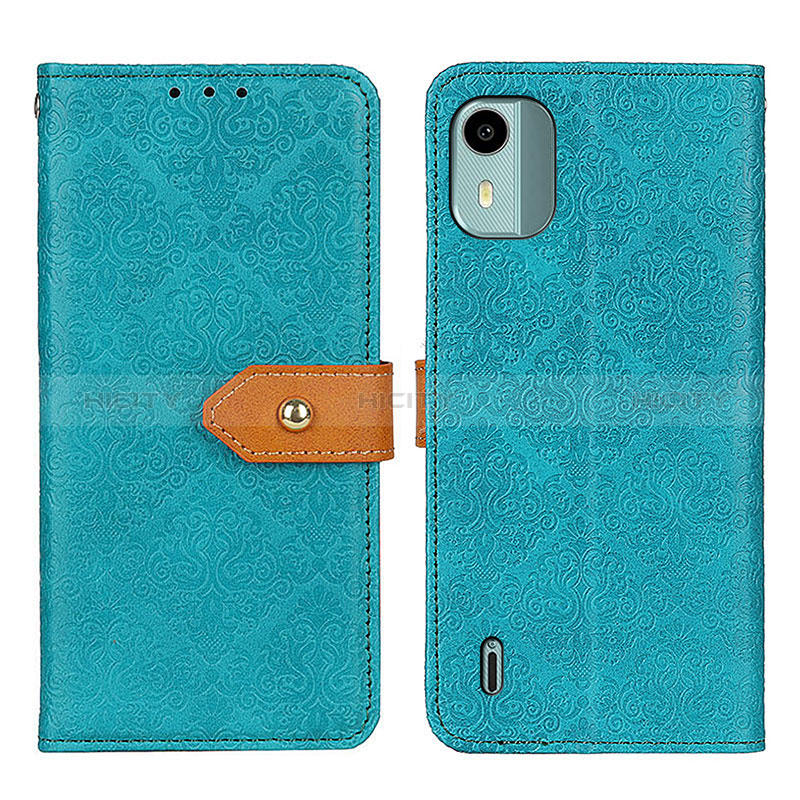 Funda de Cuero Cartera con Soporte Carcasa K05Z para Nokia C12 Pro