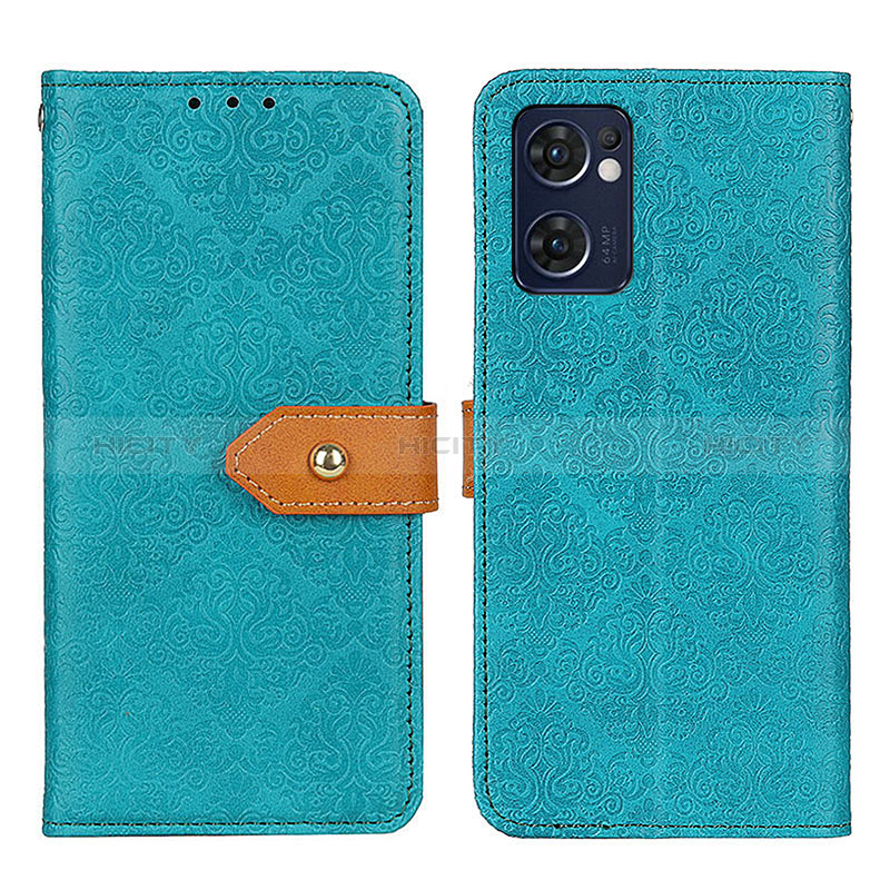 Funda de Cuero Cartera con Soporte Carcasa K05Z para OnePlus Nord CE 2 5G Verde