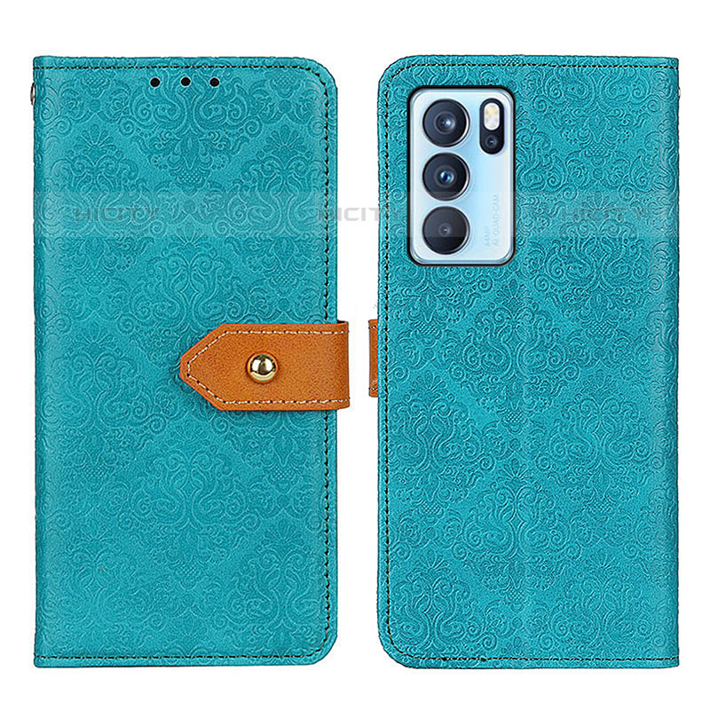 Funda de Cuero Cartera con Soporte Carcasa K05Z para Oppo Reno6 Pro 5G India