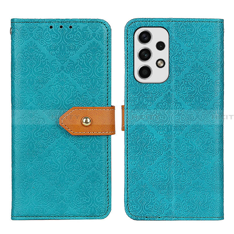 Funda de Cuero Cartera con Soporte Carcasa K05Z para Samsung Galaxy A23 4G Verde