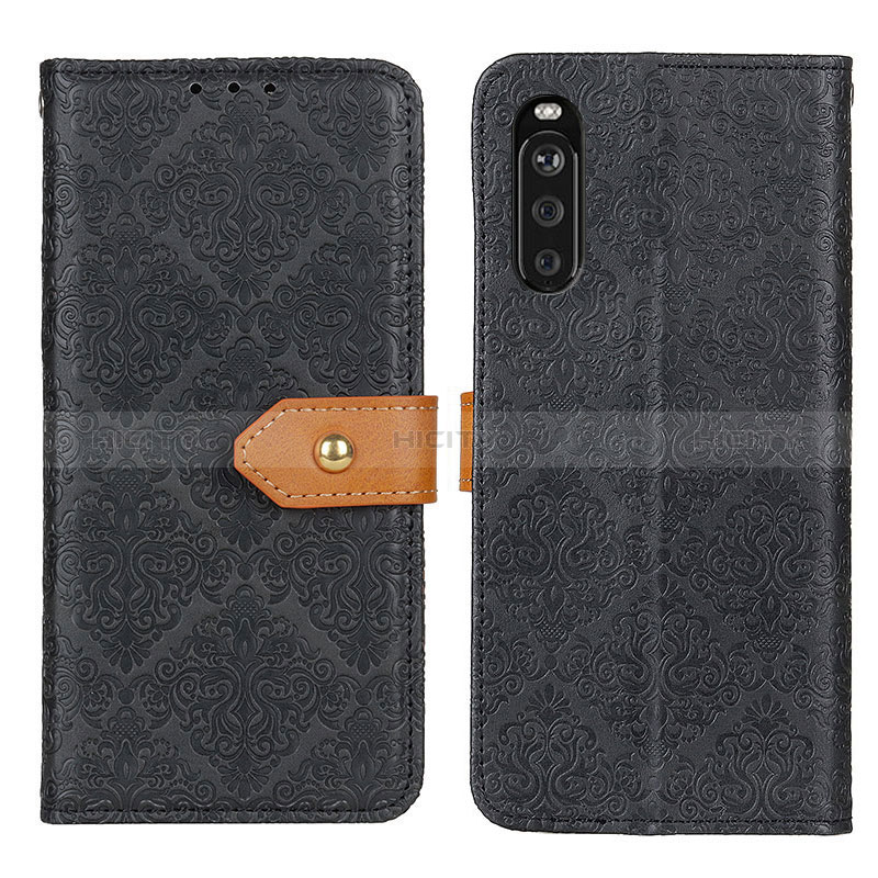 Funda de Cuero Cartera con Soporte Carcasa K05Z para Sony Xperia 10 III SOG04