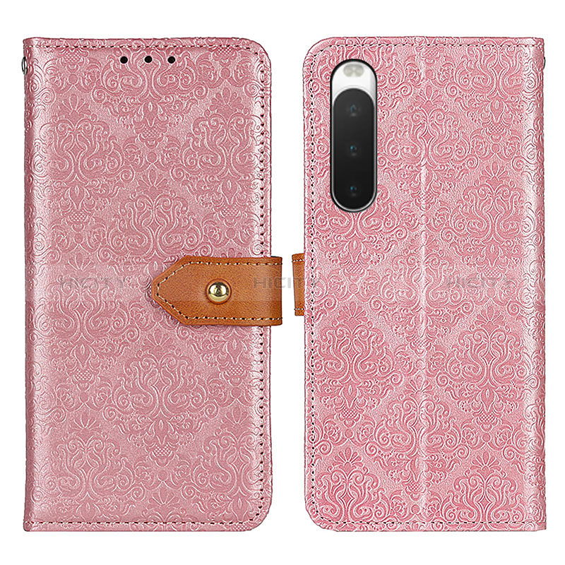 Funda de Cuero Cartera con Soporte Carcasa K05Z para Sony Xperia 10 IV SO-52C