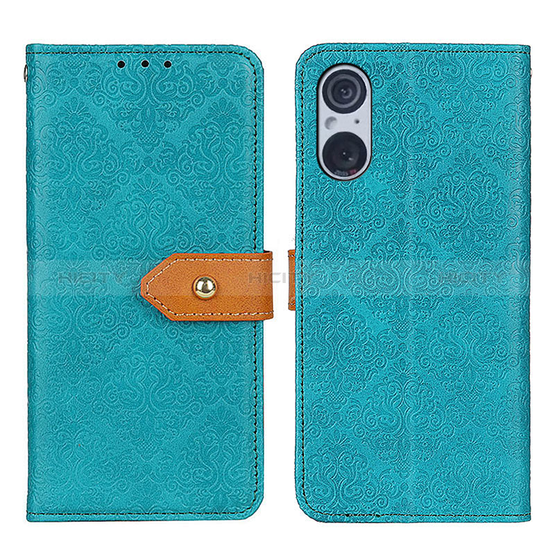 Funda de Cuero Cartera con Soporte Carcasa K05Z para Sony Xperia 5 V